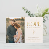 ゴールデンホープ家族の写真クリスマスカード (スタンド正面)