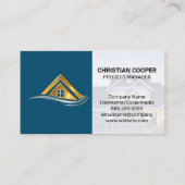 ゴールデンホームロゴ | 実在不動産 名刺 (正面)