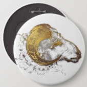 ゴールデンホーン星占いボタン付きアリスラム1 缶バッジ (正面&裏面)