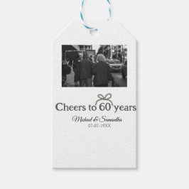 ゴールデンボウ応援60周年結婚の ギフトタグ