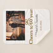 ゴールデンボウ応援60周年結婚の シェルパブランケット (正面(横))