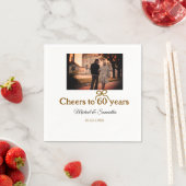 ゴールデンボウ応援60周年結婚の スタンダードカクテルナプキン (インサイチュ)