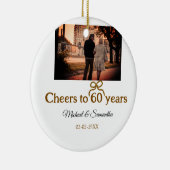 ゴールデンボウ応援60周年結婚の セラミックオーナメント (右)