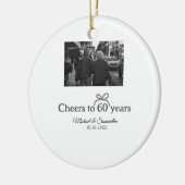 ゴールデンボウ応援60周年結婚の セラミックオーナメント (左)