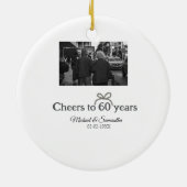 ゴールデンボウ応援60周年結婚の セラミックオーナメント (裏面)