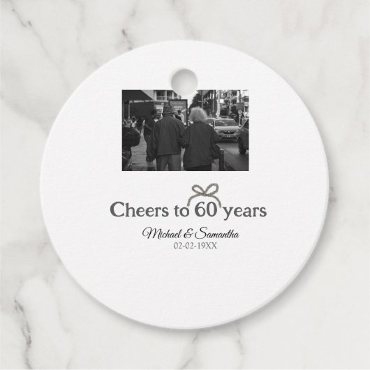 ゴールデンボウ応援60周年結婚の フェイバータグ (正面)