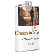 ゴールデンボウ応援60周年結婚の フラスク (右)