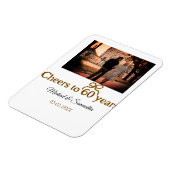 ゴールデンボウ応援60周年結婚の マグネット (左側)