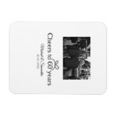 ゴールデンボウ応援60周年結婚の マグネット (横)