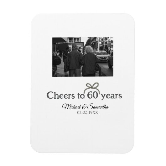 ゴールデンボウ応援60周年結婚の マグネット (縦)