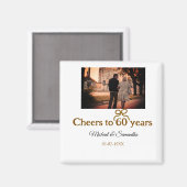 ゴールデンボウ応援60周年結婚の マグネット (正面/裏面)