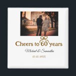 ゴールデンボウ応援60周年結婚の マグネット<br><div class="desc">デザイン</div>