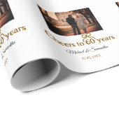 ゴールデンボウ応援60周年結婚の ラッピングペーパー (ロールコーナー)