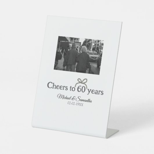 ゴールデンボウ応援60周年結婚の 台座サイン (正面)