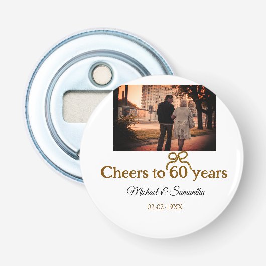ゴールデンボウ応援60周年結婚の 栓抜き (正面)
