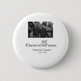 ゴールデンボウ応援60周年結婚の 缶バッジ