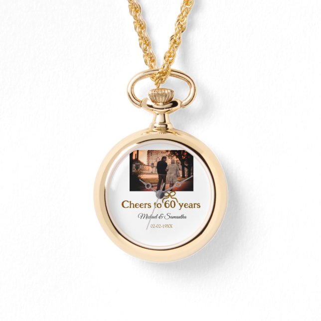 ゴールデンボウ応援60周年結婚の 腕時計 (正面)