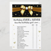 ゴールデンボウ誕生日エバーネバーゲーム (正面/裏面)