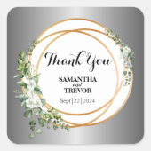 ゴールデンボタニカモノグラムの:自然用シール スクエアシール (正面)