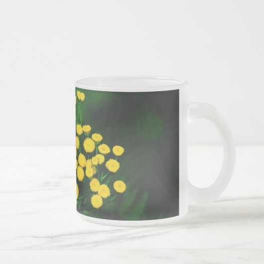 ゴールデンボタン付きグリーンジャケット フロストグラスマグカップ (右)