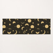 ゴールデンボホムーンフェイズモノグラムの ヨガマット (裏面(横))