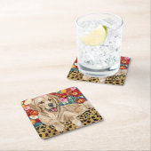 ゴールデンボーイレトリバー スクエアペーパーコースター (インサイチュ)