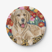 ゴールデンボーイレトリバー ペーパープレート (正面)