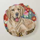 ゴールデンボーイレトリバー ラウンドクッション (裏面)