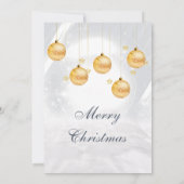 ゴールデンボーブルクリスマス企業のホリデーパーティー 招待状 (裏面)