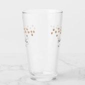 ゴールデンボール最高のグリッターママは常に名前の母親を追加 タンブラーグラス (左)