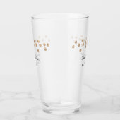 ゴールデンボール最高のグリッターママは常に名前の母親を追加 タンブラーグラス (右)