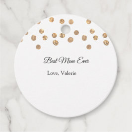 ゴールデンボール最高のグリッターママは常に名前の母親を追加 フェイバータグ