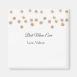 ゴールデンボール最高のグリッターママは常に名前の母親を追加 マグネット