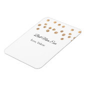 ゴールデンボール最高のグリッターママは常に名前の母親を追加 マグネット (左側)