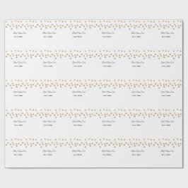 ゴールデンボール最高のグリッターママは常に名前の母親を追加 ラッピングペーパー