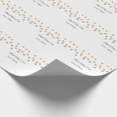 ゴールデンボール最高のグリッターママは常に名前の母親を追加 ラッピングペーパー (角)