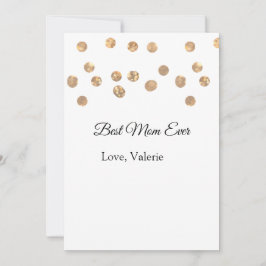 ゴールデンボール最高のグリッターママは常に名前の母親を追加 招待状