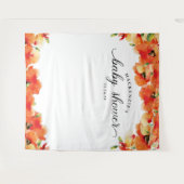 ゴールデンポピーの赤ちゃんシャワー タペストリー (正面(横))