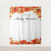 ゴールデンポピーの赤ちゃんシャワー タペストリー (正面)