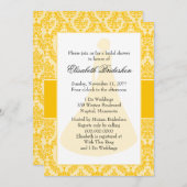 ゴールデンポピーダマスクブライダルシャワー 招待状 (正面/裏面)