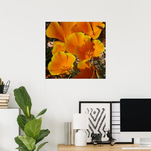 ゴールデンポピー ポスター (ホームオフィス)