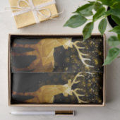 ゴールデンポリゴンジオメトリックディアー 薄葉紙 (ギフト)