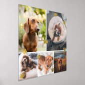 ゴールデンポープリントペットフォトコラージュ 箔ポスター (レイダウン)