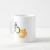 ゴールデンマイティータイガーシンボルチノワセリーシック コーヒーマグカップ (正面左)