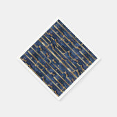 ゴールデンマイルストーン：星空の卒業エレガンス スタンダードカクテルナプキン (角)