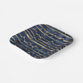 ゴールデンマイルストーン：星空の卒業エレガンス ペーパープレート (傾斜あり)