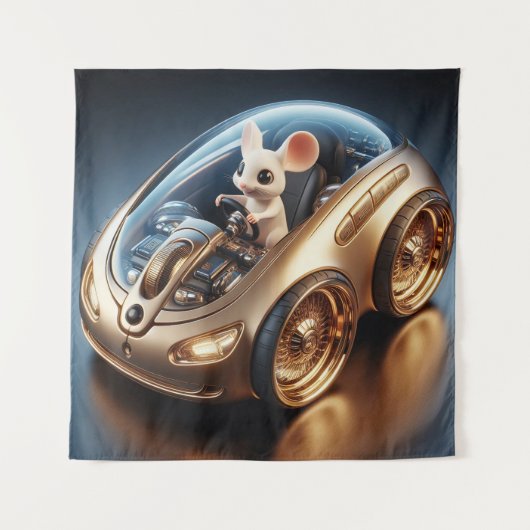 ゴールデンマウス – モバイル：小さなマウスの使命 タペストリー (正面)