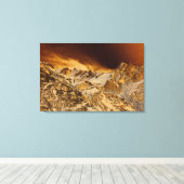 ゴールデンマウンテンやる気を起こさせるズ自然風景 キャンバスプリント (インサイチュ (ウッドフロア))