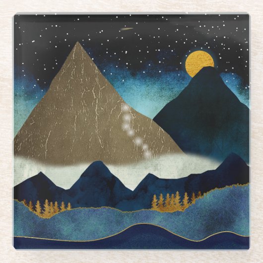 ゴールデンマウンテンクライマー ガラスコースター (正面)