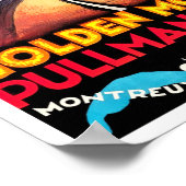 ゴールデンマウンテンスイスヴィンテージ旅行ポスター ポスター (角)